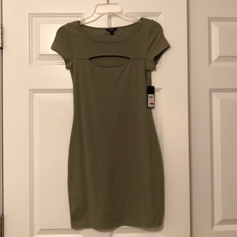 Olive Green Bodycon Dress
